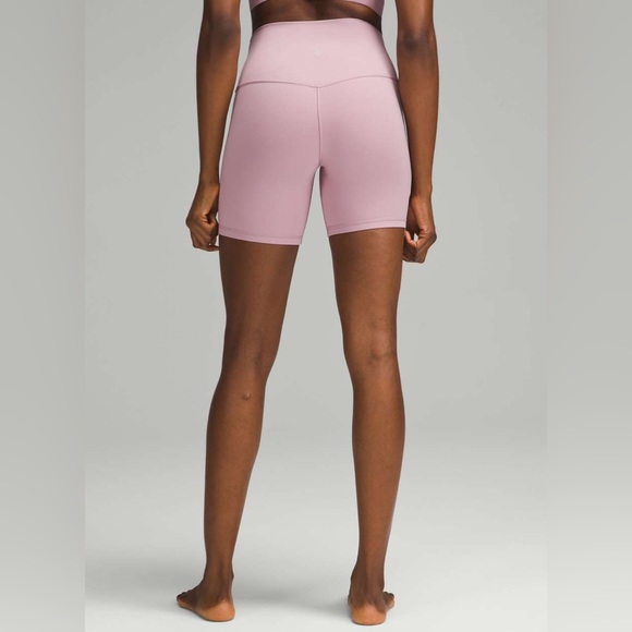 Lululemon Align High Rise Short 6" Rose Blush Women's Shorts Size 8 - Picture 3 of 9